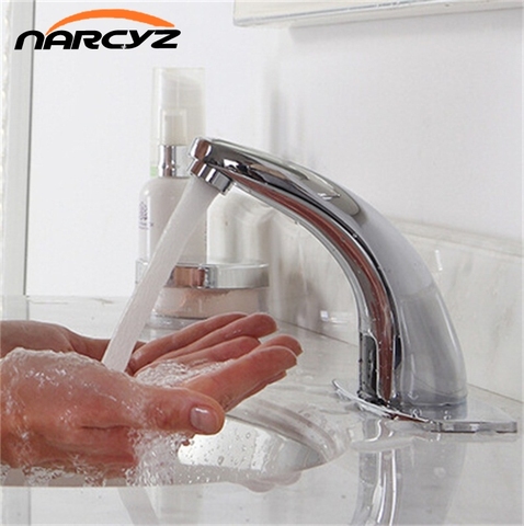 Automatic inflared Sensor Faucet for bathroom Sink water saving Inductive electric Water Tap mixer Free touchles coldwater HZY-2 ► Photo 1/6