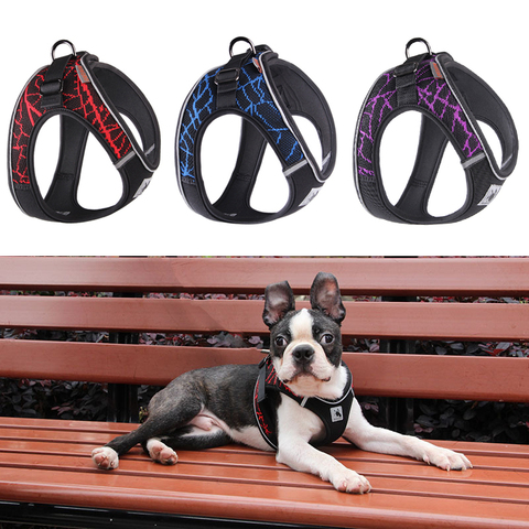 Puppy Cat Harness Strap No Pull Dog Harness Adjustable Reflective Pet Collar Dog Walking Mesh Vest For Small Medium Dogs 35 ► Photo 1/6