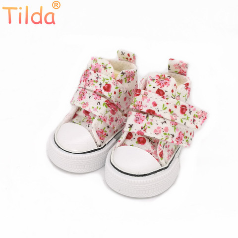 Tilda 6cm Mini Shoes For Paola Reina Doll,Fashion Mini Toy Gym Shoes for Tilda,1/4 Bjd Doll Footwear Shoes for Dolls Accessories ► Photo 1/6