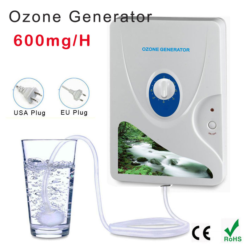 Water Purifier Ozone Generator Hug Flight® Cycle 600mg/h Digital Air Purifier Plug-In Kill Odor Smell Remover Sterilizer Anion Ion Ozonizer For Home Food Vegetables Fruits HF-10009