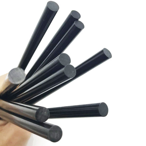 10 Pcs Black Color 7MM Hot Melt Glue Sticks  For  Electric Glue Gun Car Audio Craft Repair Sticks Adhesive Sealing Wax Stick ► Photo 1/6
