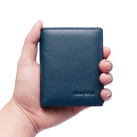 NewBring Minimalist Leather Wallet Men with Credit Card holder Purse male ► Photo 1/6
