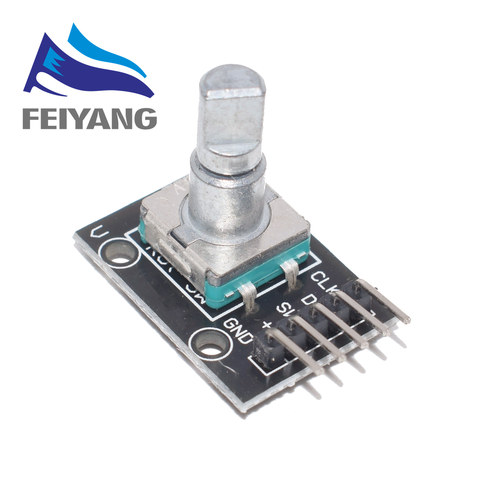 360 Degrees EC11 Rotary Encoder Module For Arduino Brick Sensor Switch Development Board KY-040 With Pins ► Photo 1/2
