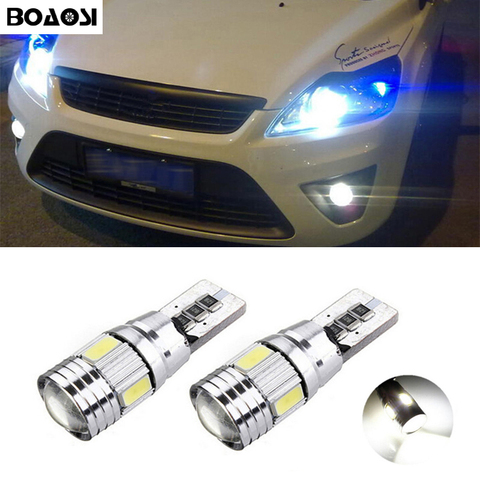 BOAOSI 2x Canbus LED T10 W5W Clearance Parking Light Wedge Light For Ford focus 1 2 3 fiesta mondeo ecosport kuga ► Photo 1/4