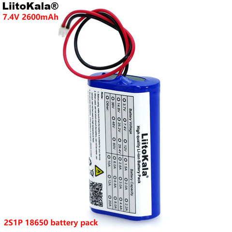 LiitoKala 7.2 V / 7.4 V / 8.4 V 18650 lithium battery 2600 mA Rechargeable battery pack megaphone speaker protection board ► Photo 1/4