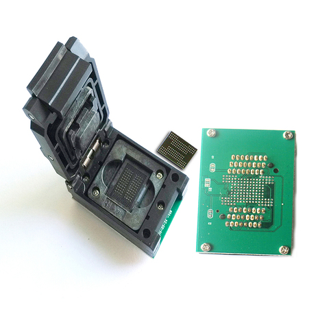 BGA 132/152 to TSOP48 U disk flip scoket SSD solid state drive programmer adapter 1.0mm pitch IC size: 12 * 18 14 * 18 ► Photo 1/3