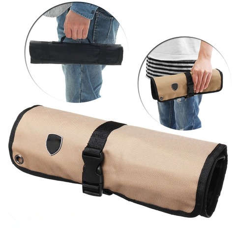 New Coffee 10 Pockets Portable Chef Knife Bag Roll Bag Carry Case Bag Kitchen Cooking Tool Portable Storage Bag Home Garden ► Photo 1/6