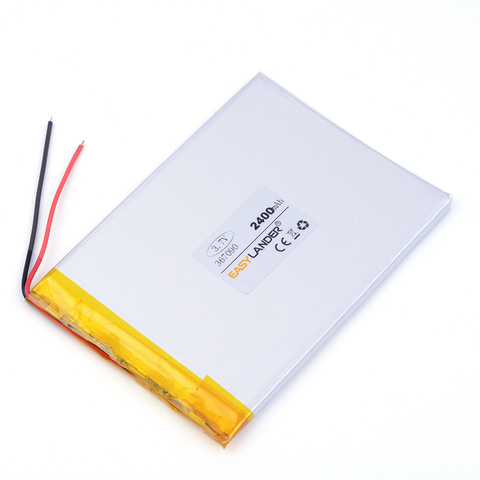 3.7v lithium ion rechargeable battery 367090 2400mAh For PDA Tablet PCs Digital Products ► Photo 1/3