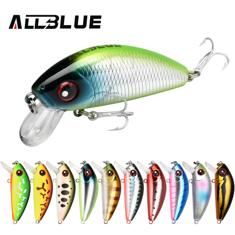 ALLBLUE New Legend Minnow 44mm Sinking Floating Mini Wobbler Fishing Lure Artificial Hard Bait Trout Crankbait Fishing Tackle ► Photo 1/6