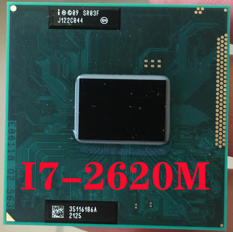 Intel Core i7-2620M Laptop processor Socket G2 rPGA988B notebook cpu 100% working properly i7 2620M ► Photo 1/3