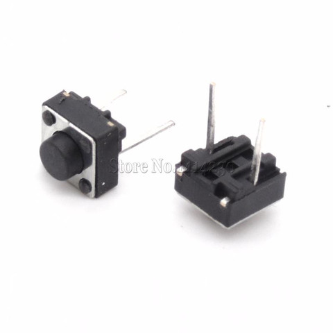 100Pcs Middle 2 pins 6*6*5 mm Switch Tactile Push Button Switches 6x6x5mm ► Photo 1/2