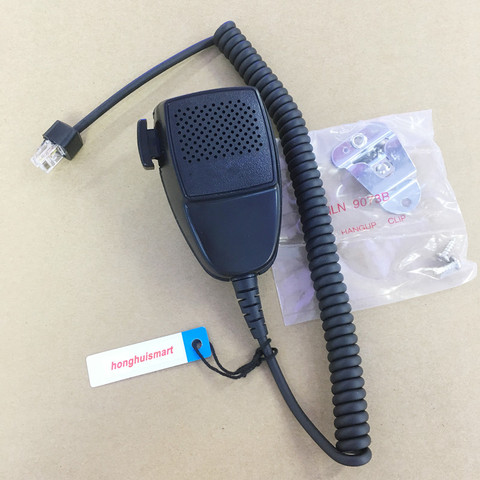 honghuismart Black HMN3596A Handheld Speaker MIC 8 pins for motorola car mobile radio GM300,GM3688,GM3188,GM950,GM338 with clip ► Photo 1/4