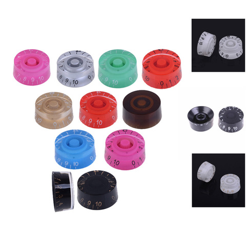 4pcs Muilty Color Plastic Speed Control Knobs for Electric Guitar Tone Volume Knobs Buttons ► Photo 1/6