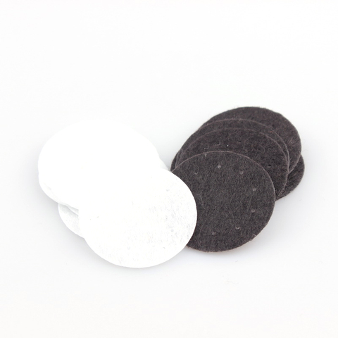 100PCS DIY 25/30/40mm White And Black Round Felt fabric Pads Accessory Patches Circle Felt Pads  Fabric Flower Accessories ► Photo 1/5