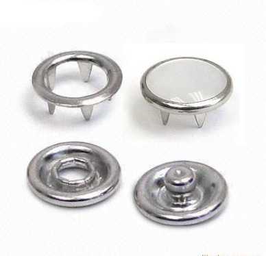 150sets Metal snap buttons 4 part buttons #333 8/10/12mm white pearl prong snap button fastener  press stud buttons FP-020 ► Photo 1/3
