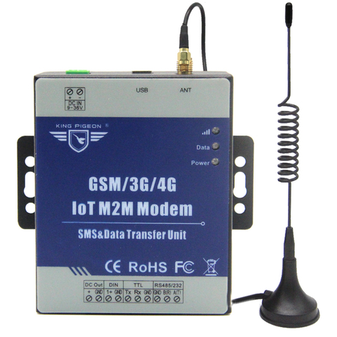 IOT M2M Modem GSM 3G 4G DTU Supports Programmable Handshake Message Transparent Transferring SMS with TTL RS485 Port  D223 ► Photo 1/1