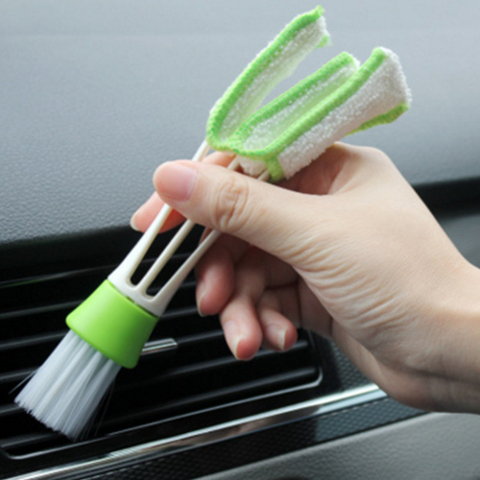 Car Cleaning Brush Double Ended Car Air Vent Slit Cleaner Brush Dusting Blinds Keyboard Cleaning Brushes Home Cleaner ► Photo 1/6