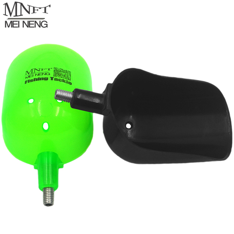 MNFT 2PCS Bait Feeding Scoop Sturdy Plastic Baiting Throwing Spoon for Feeding Particles Boilies Carp Fishing Tackle 8mm Thread ► Photo 1/6