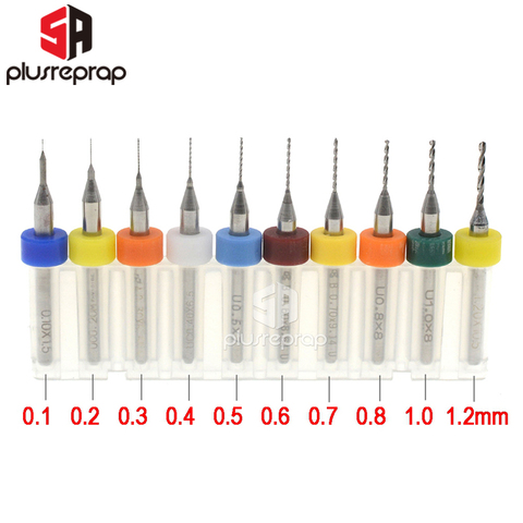 10PCS Nozzle Cleaning Drill Cleaner 0.1 0.2 0.3 0.4 0.5 0.6 0.8 1.0mm Solid Carbide PCB Drill Stainless Steel for 3D Printer ► Photo 1/6
