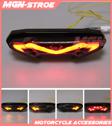 Motorcycle LED Rear Turn Signal Tail Stop Light Lamps Integrated For FZ-09 MT-09 FZ 09 MT 09 2014 2015 2016 14 15 16 ► Photo 1/1
