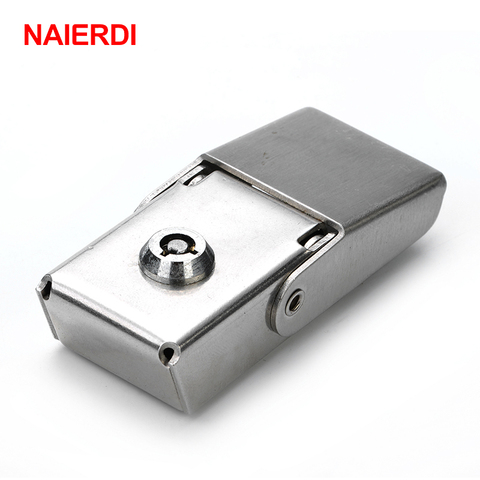 NAIERDI J605 Advertisement Lock Stainless Steel Cabinet Boxes Hasp LED Light Trunk Accessory Locks For Industry Hardware ► Photo 1/6