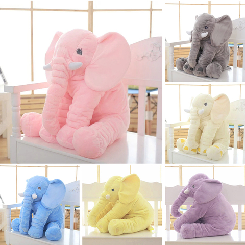 Large Kids Plush Elephant Toy Kids Sleeping Back Cushion Elephant Doll PP Cotton Lining Baby Doll Stuffed Animals ► Photo 1/5
