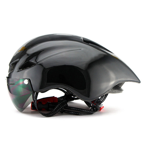 290g Aero TT Road Bicycle Helmet Goggles Cycling Racing Bike Sports Safety TT Helmet in-mold Road Bike Cycling Goggle Helmet ► Photo 1/4