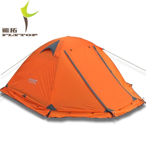 Good Quality Flytop Double layer 2 Person 4 Season Aluminum Rod Hiking Beach Outdoor Camping Tent Topwind 2 PLUS with Snow Skirt ► Photo 1/5