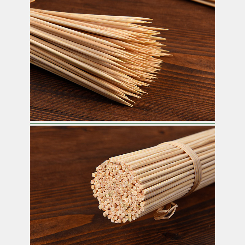 Bamboo Skewers Sticks 100pcs For BBQ Kebab Fruit Wooden Sticks 20,25cm 