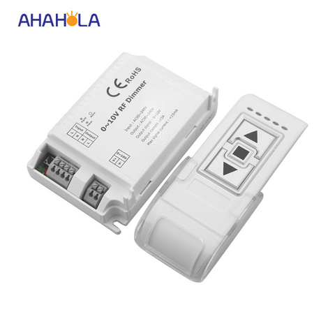 Ac110-220v 3 key  RF wireless remote control 0-10v dimming  switch,output signal 0-10v dimmer controller for lamp lights ► Photo 1/6