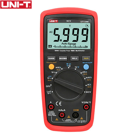 UT139E True RMS Digital Multimeter Temperature Probe LPF pass filter LoZ LoZ (low impedance input) function/Temperature test EB ► Photo 1/5