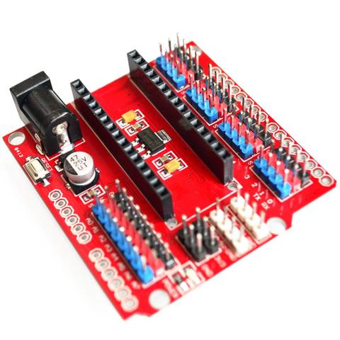 Multi-Function  Nano Shield Expansion Board for Electric DIY SCM - Orange + Black (NANO SHIELD) For nano 3.0 ► Photo 1/3