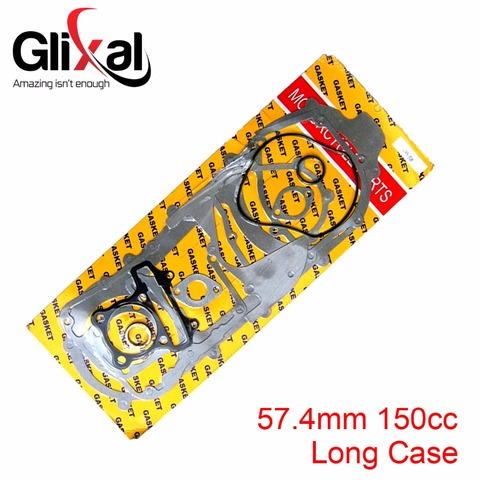 Glixal 150cc 57.4mm GY6 Complete full Paper Engine Gasket Set for 157QMJ Scooter Moped ATV Go-Kart ► Photo 1/2