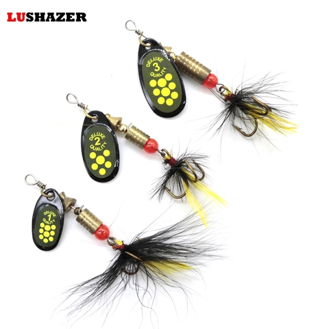LUSHAZER fishing spinners spoon bait3.9g 4.4g 7.4gspoon lure treble hooks  fishing tackle swivels&snaps accessories free shipping - Price history &  Review, AliExpress Seller - LUSHAZER Direct Store