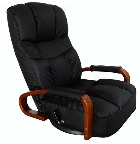 Floor Swivel Recliner Chair 360 Degree Rotation Living Room Furniture Modern Japanese Design Leather ArmChair Chaise Lounge ► Photo 1/6