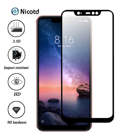 Nicotd Tempered Glass For Xiaomi Redmi Note 6 Pro 4X 4A 5A 5 Plus Screen Protector For Redmi 6A 6 Note 5A 5 Pro Full Cover Film ► Photo 1/6