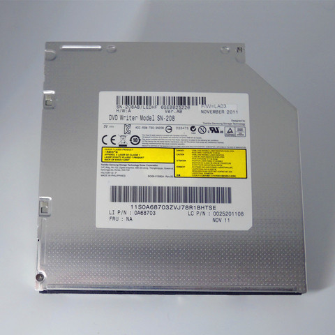 New SN-208 8X DVD RW Multi DL Burner 24X CD Writer Tray Internal Drive for LAPTOP replace TS-L633 ► Photo 1/2