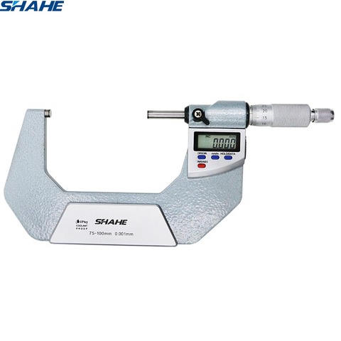 0.001mm  IP65 Waterproof Digital Outside Micrometer 75-100mm electronic digital outside micrometer ► Photo 1/1