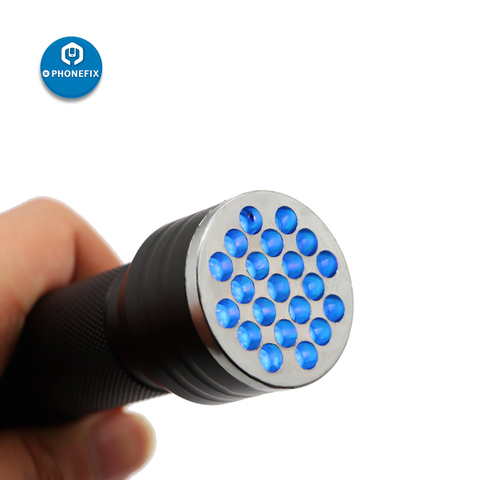 UV Light Torch Lamp UV Solder Oil 21/51pcs LED UV Curing LED Flashlight Ultraviolet Lamp for PCB Screen Repair UV Curing Light ► Photo 1/6