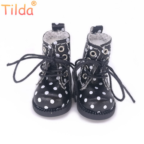 Tilda 1/6 Doll Boots Toy Shoes For Blythe Pullip Doll,4cm Mini Winter Leather Boots Shoes for Blyth Accessories for Dolls Toys ► Photo 1/6