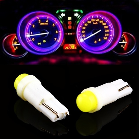 10PCS T5 W1.2W W3W 509T Car Interior LED light Auto Wedge Gauge Dashboard Gauge Instrument Lamp Bulb White Blue Red Green Yellow ► Photo 1/6