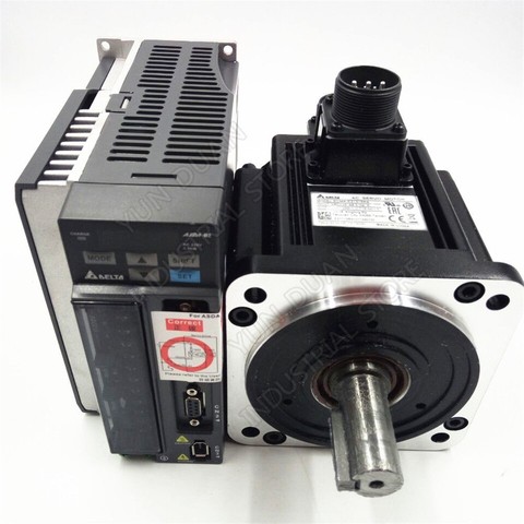 New Delta 2KW 3000rpm AC servo motor drive kit with brake 3PH 220V 2000W 6.37NM 100MM ECMA-C21020SS+ASD-B2-2023-B & 3m Cable ► Photo 1/1