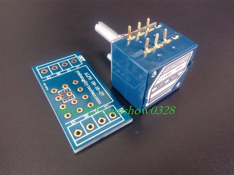 5pcs Japan ALPS Volume control 27 type Dual potentiometer 10K 50k 100K RK27 Round shaft With adapter PCB*5 ► Photo 1/3