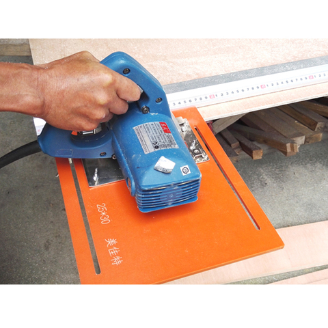 Circular Saw Guide Rail Cutting Machine Guide Rail Plate Adjustable Saw Base 250x300mm for 4inch Saw Blade ► Photo 1/1