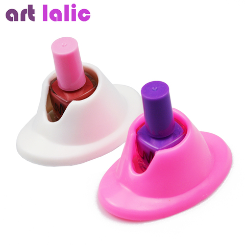 1pc Nail Art Manicure Nail Polish Slanted Holder Nail Art Polish Holder Stand Seat Tool Nail Art Tool Silicone Wearable Holders ► Photo 1/5