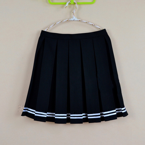 Multi color Japanese high waist pleated skirts JK student Girls solid pleated skirt  Cute Cosplay school uniform skirt XS - 4XL ► Photo 1/6
