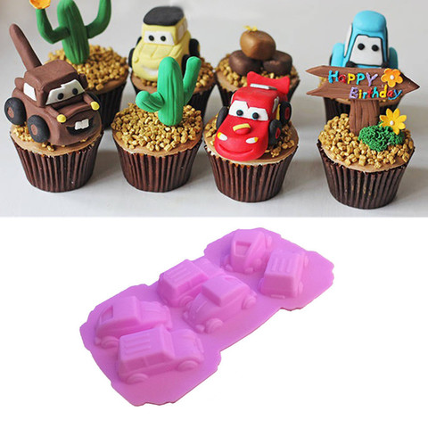 Car Sports car Silicone Mould Cake Chocolate Pan Fondant Silicone Molds Ice Cubes Cake Decorating Moulds DIY Jelly Baking Tools ► Photo 1/4
