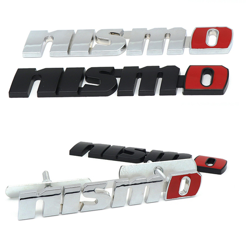 Chrome NISMO Auto Car Stickers Front Grille Badge Emblem Car Styling For Nissan Tiida Teana Skyline Juke X-trail Almera Qashqai ► Photo 1/6