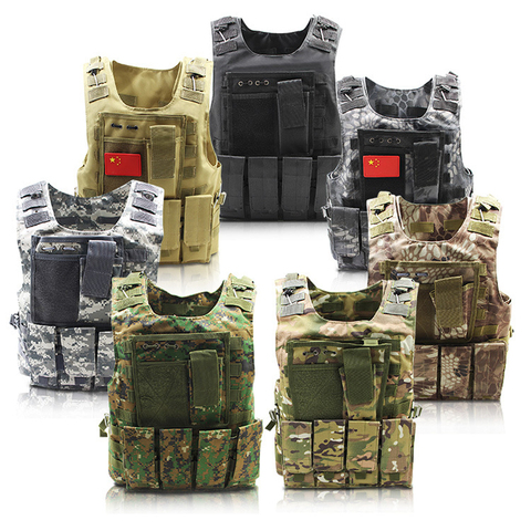 Unloading Military Vest SWAT Equipment Camouflage Tactical Vest Army Police Combat Waistcoat Paintball Hunter Protection Vest ► Photo 1/6