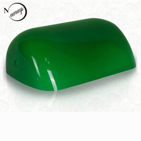 Green/Blue/Amber/White color GLASS BANKER LAMP COVER/Bankers Lamp Glass Shade lampshade ► Photo 1/6